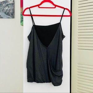 Banana Republic Grey/Black Fold over top